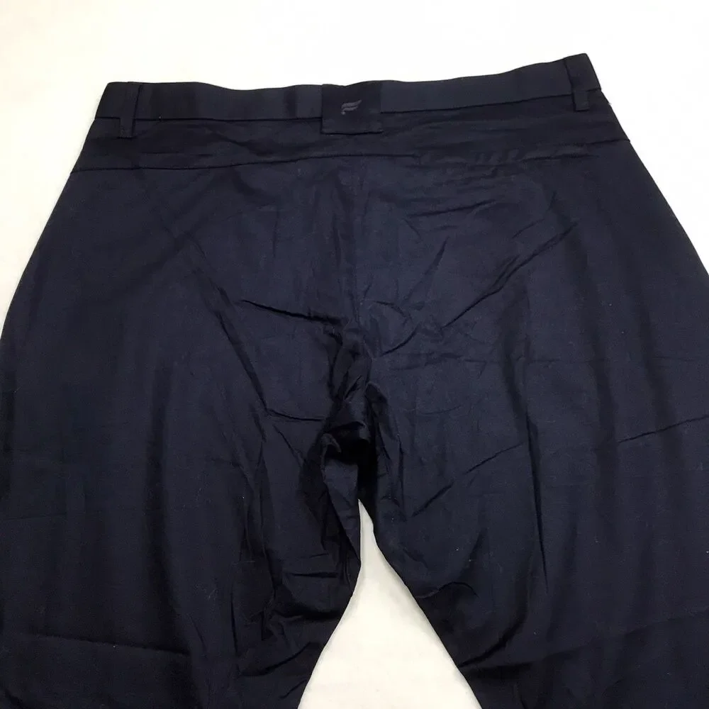 NWT FABLETICS High Side Chino Men 36x29 Navy Blue Wrinkle Resist Stretch Golf